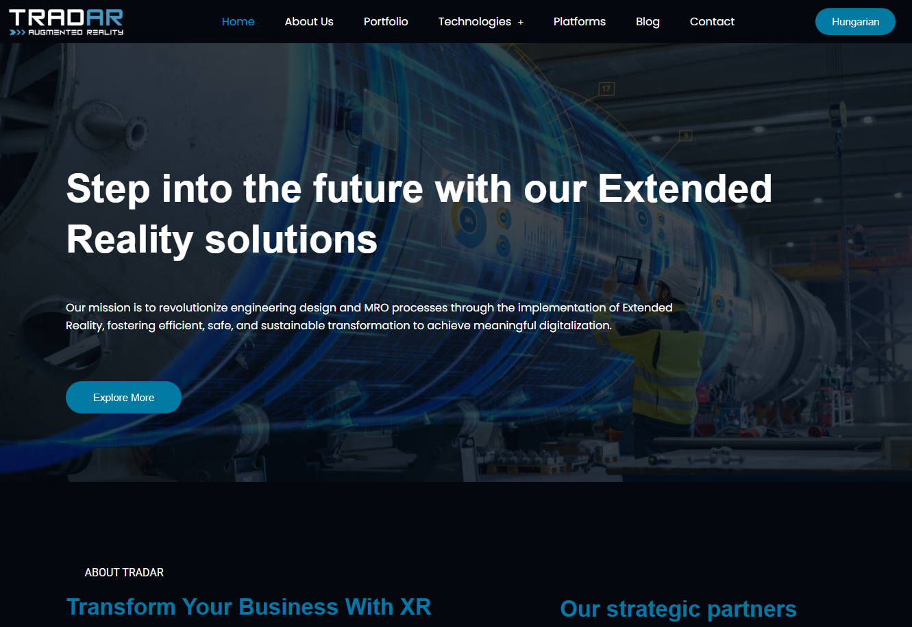 Tradar.eu Website Redesign